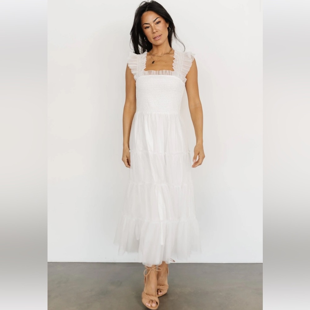 NWT Baltic Born Emma Smocked Tulle Dress 3x